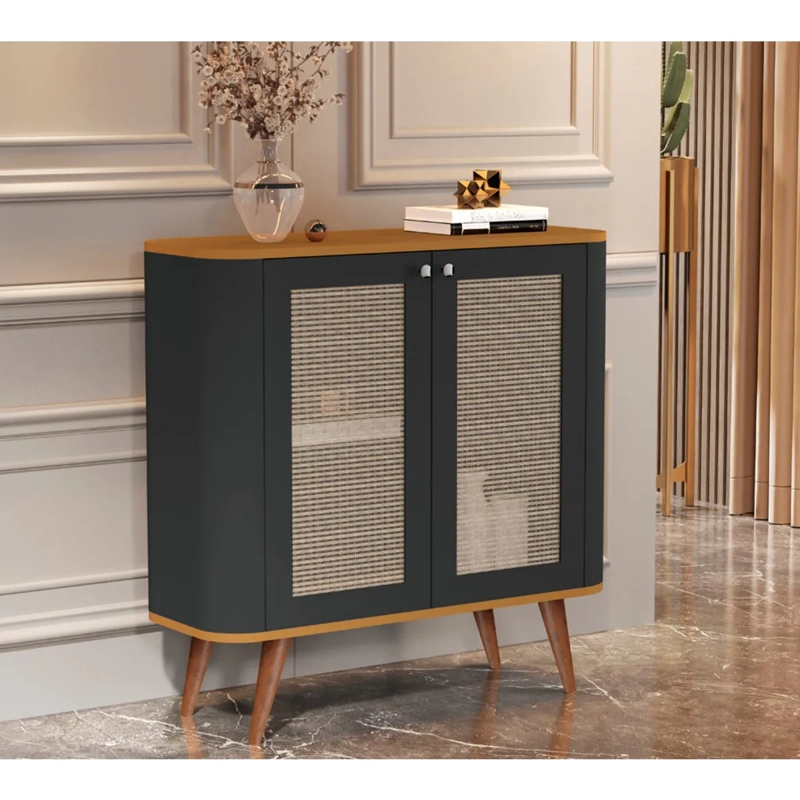 BUFFET BE DESIGN NEON NEGRO 2 PUERTAS CARAMELO - 6
