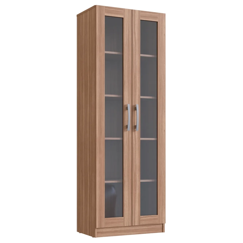 ARMARIO BE DESIGN EMOVELL 2 PUERTAS CASTAÑO - 1