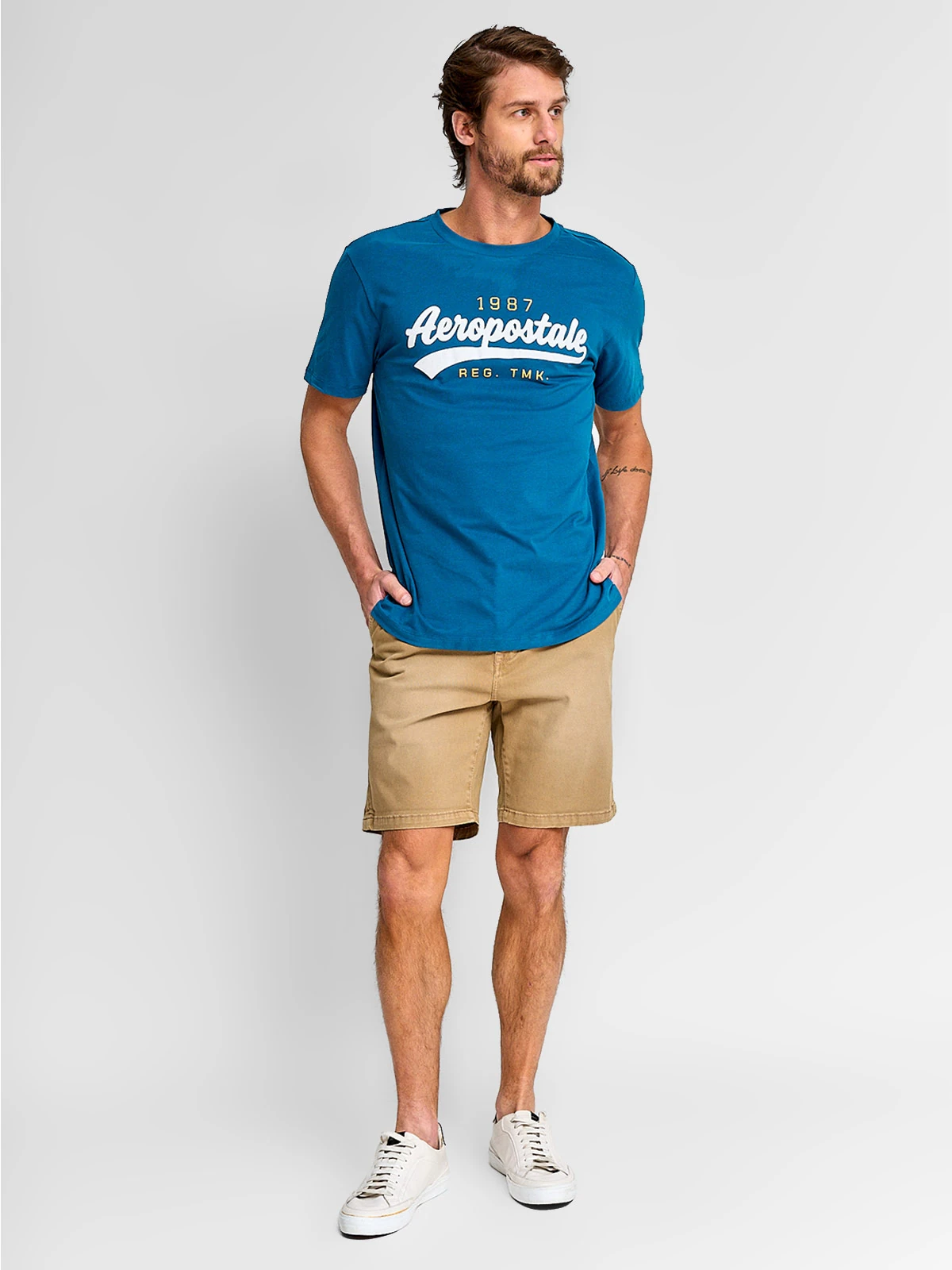 BERMUDA HOMBRE BARBADOS ALGODÓN LISO - 4