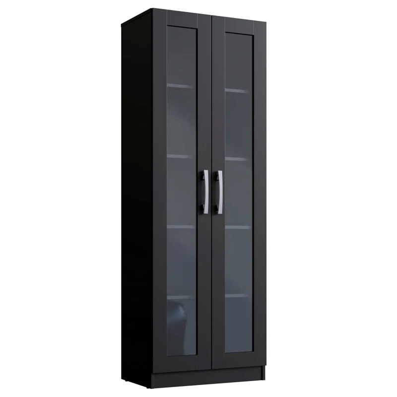 ARMARIO BE DESIGN EMOVELL 2 PUERTAS NEGRO - 1