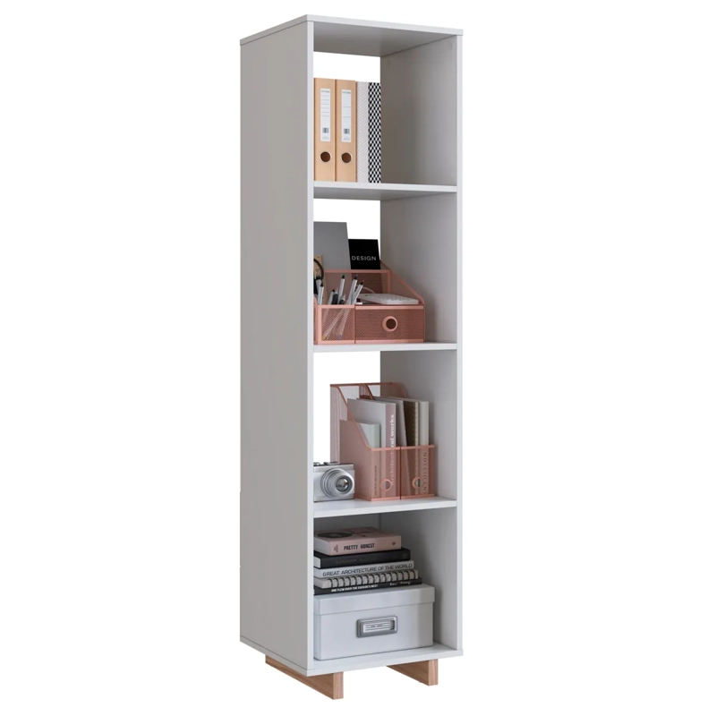 ARMARIO BE DESIGN NOMAD EMOVELL 3 ESPACIOS 1 PUERTA BLANCO - 2