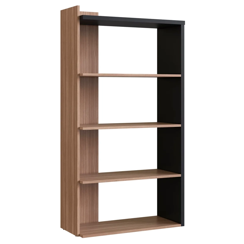 ESTANTE BE DESIGN SENSE EMOVELL 4 REPISAS MDP CASTAÑO/NEGRO - 1