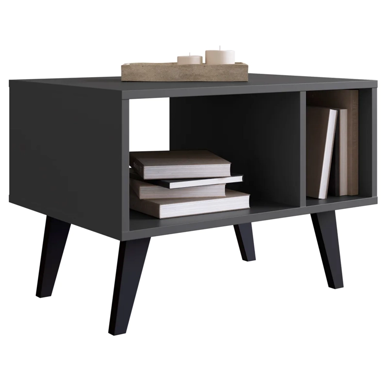 MESA DE CENTRO BE DESIGN MDP 60 CM RETRO EMOVELL GRIS - 2