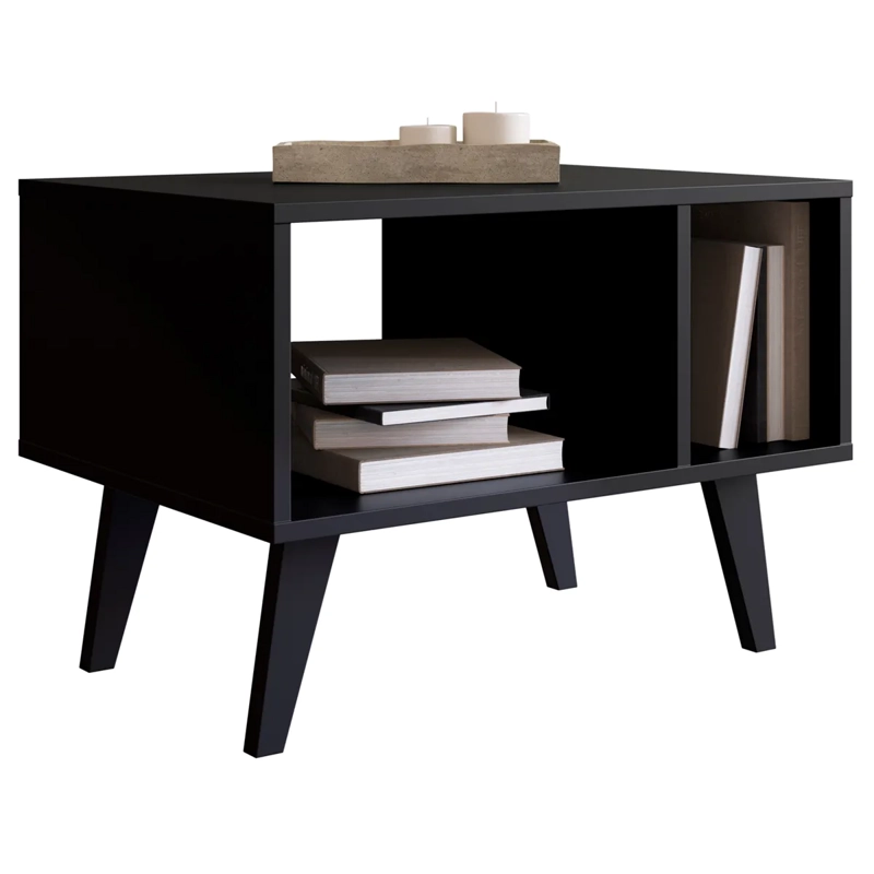 MESA DE CENTRO BE DESIGN MDP 60 CM RETRO EMOVELL NEGRO - 2
