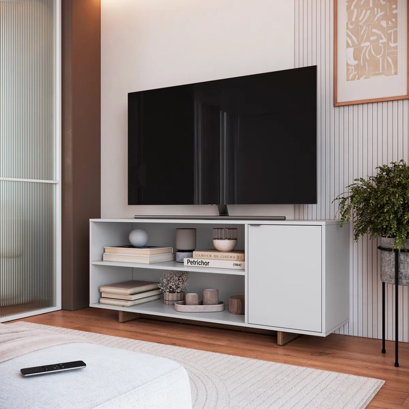 RACK TV BE DESIGN MDP 50" NOMAD EMOVELL BLANCO - 4