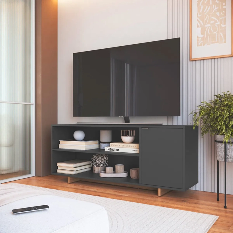RACK TV BE DESIGN MDP 50" NOMAD EMOVELL GRIS - 4