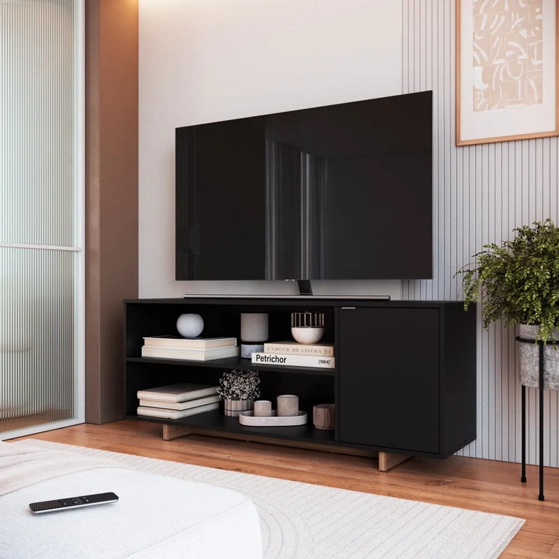 RACK TV BE DESIGN MDP 50" NOMAD EMOVELL NEGRO - 4