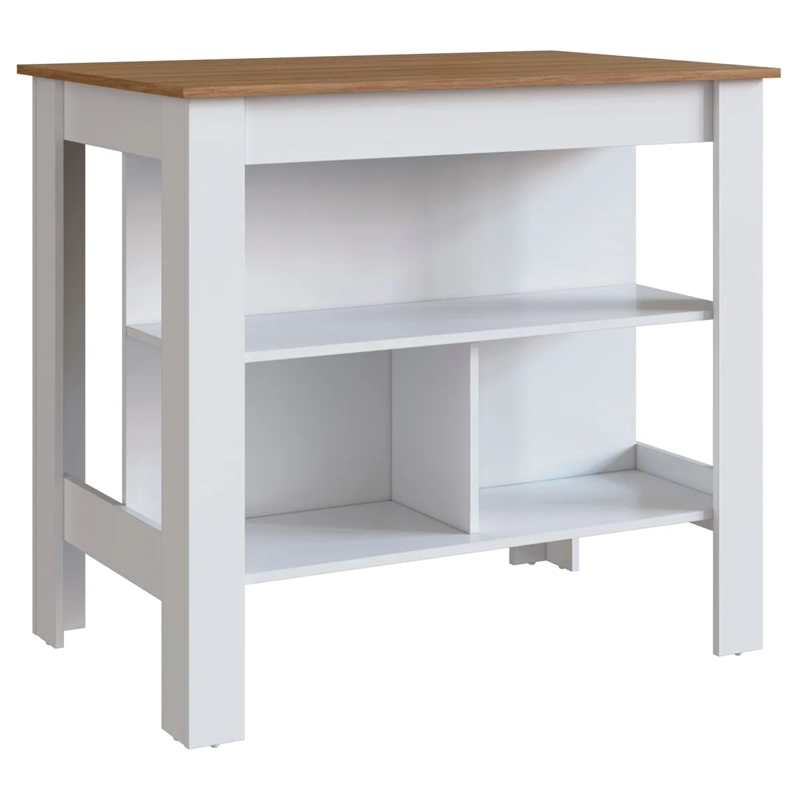 ISLA COCINA BE DESIGN EMOVELL MIEL BLANCO - 1