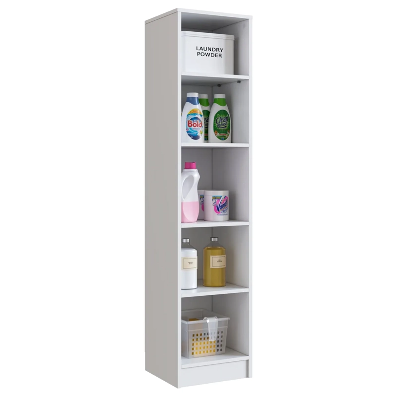 ESTANTE BE DESIGN 5 REPISAS MDP LINEA SLIM BLANCO - 2
