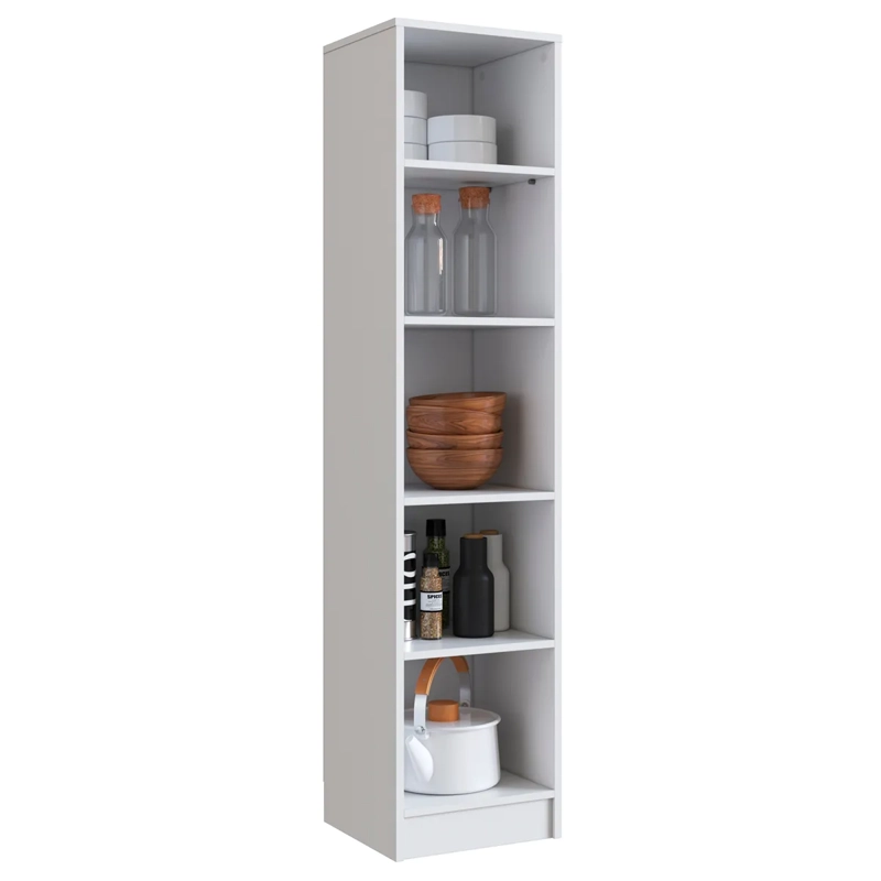 ESTANTE BE DESIGN 5 REPISAS MDP LINEA SLIM BLANCO - 3