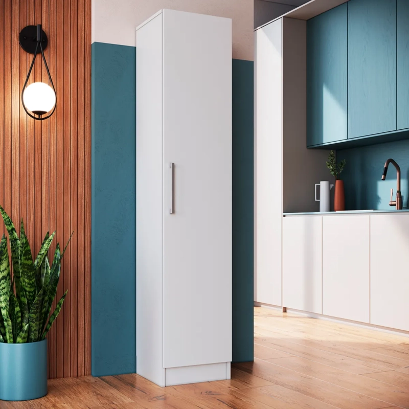 ESTANTE BE DESIGN 5 REPISAS MDP LINEA SLIM BLANCO - 6