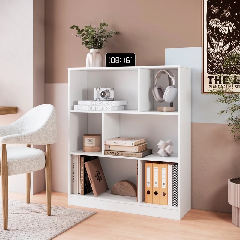 ESTANTE BE DESIGN EMOVELL 6 REPISAS MDP BLANCO - 4