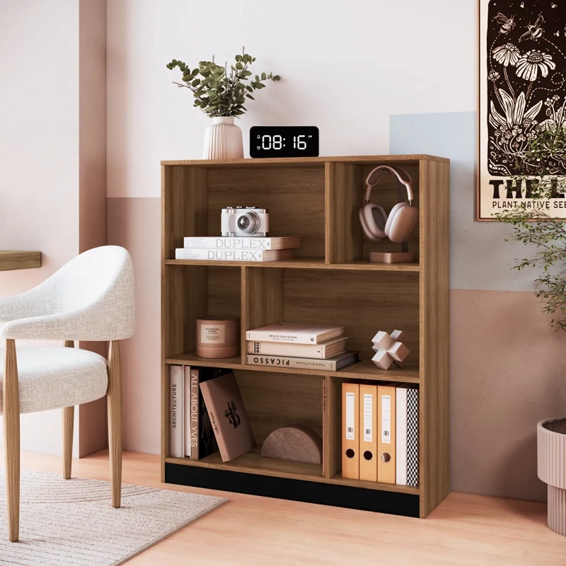 ESTANTE BE DESIGN EMOVELL 6 REPISAS MDP MIEL - 4