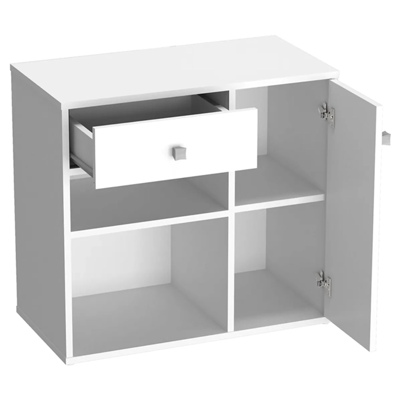 MUEBLE MULTIUSO BE DESIGN 1 PUERTA 1 CAJÓN BLANCO - 2