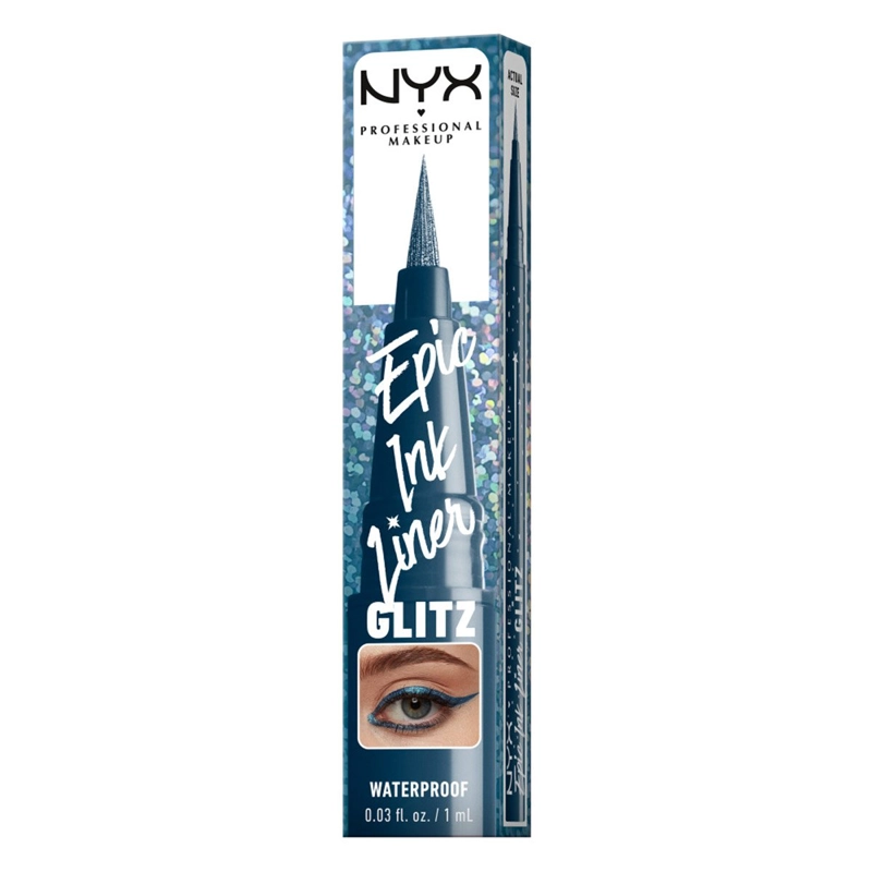 DELINEADOR DE OJOS NYX PROFESSIONAL MAKE UP EPIC INK GLITZ DENIM DAZZLE - 5