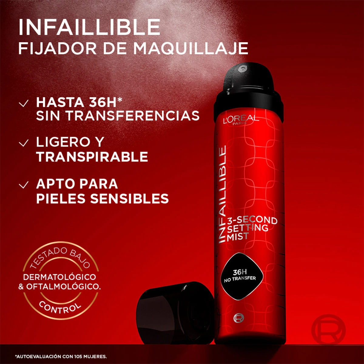 FIJADOR DE MAQUILLAJE LOREAL INFAILLIBLE - 3