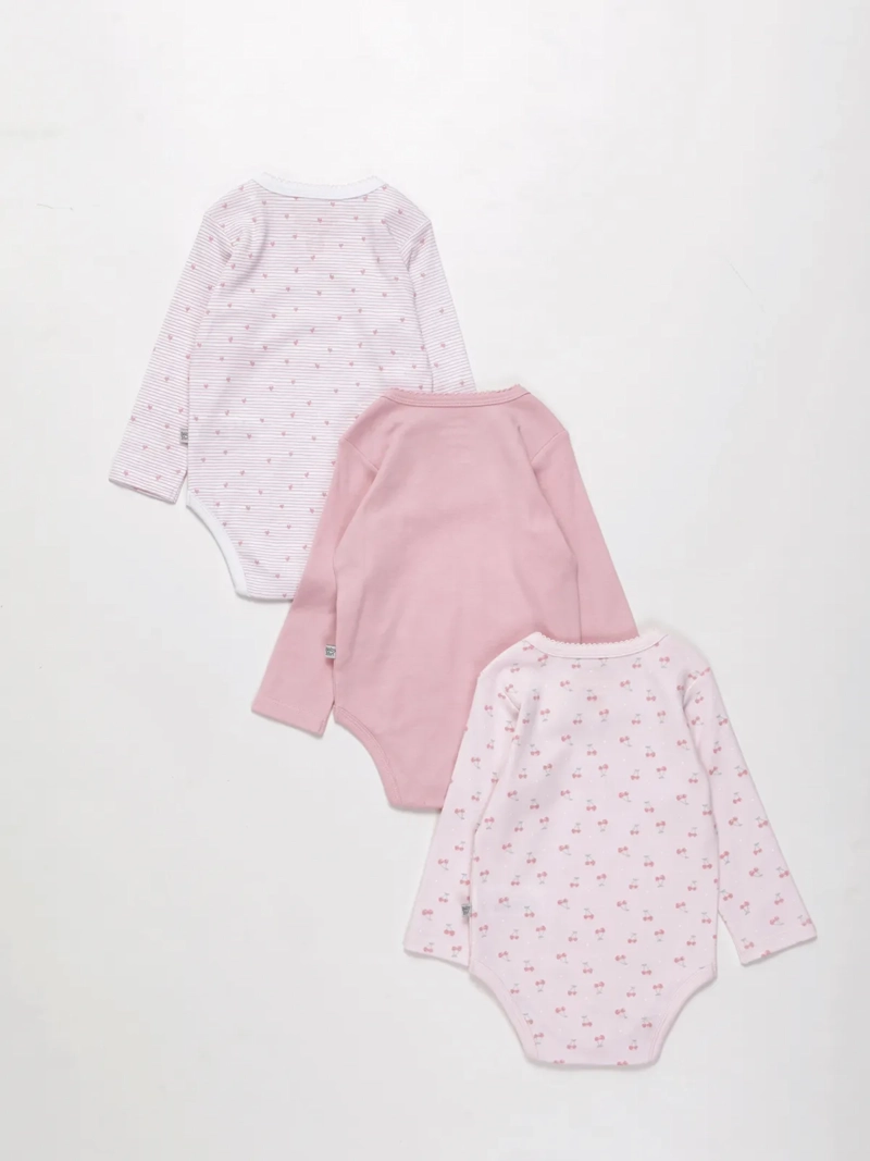 PACK X3 BODIES ALGODÓN NIÑA BABY HARVEST - 2