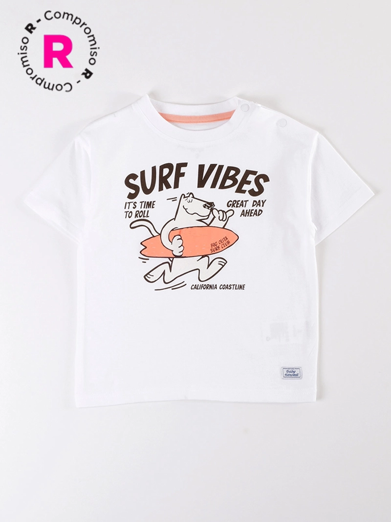 POLERA NIÑO BABY HARVEST ESTAMPADA CON FRASE NEON - 1