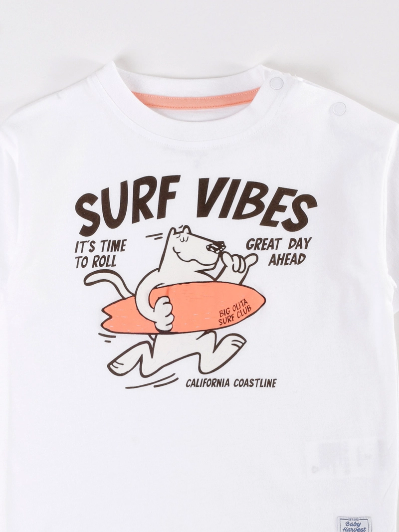 POLERA NIÑO BABY HARVEST ESTAMPADA CON FRASE NEON - 3