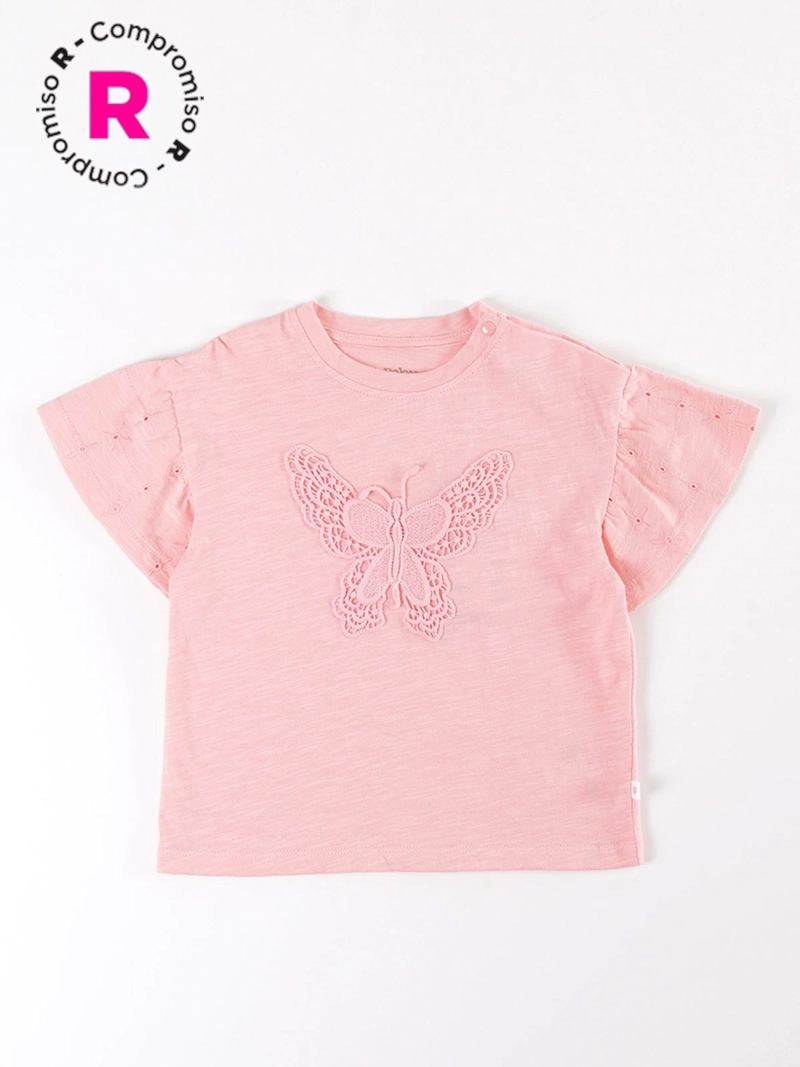 POLERA NIÑA BABY HARVEST APLICACIÓN MARIPOSA - 1