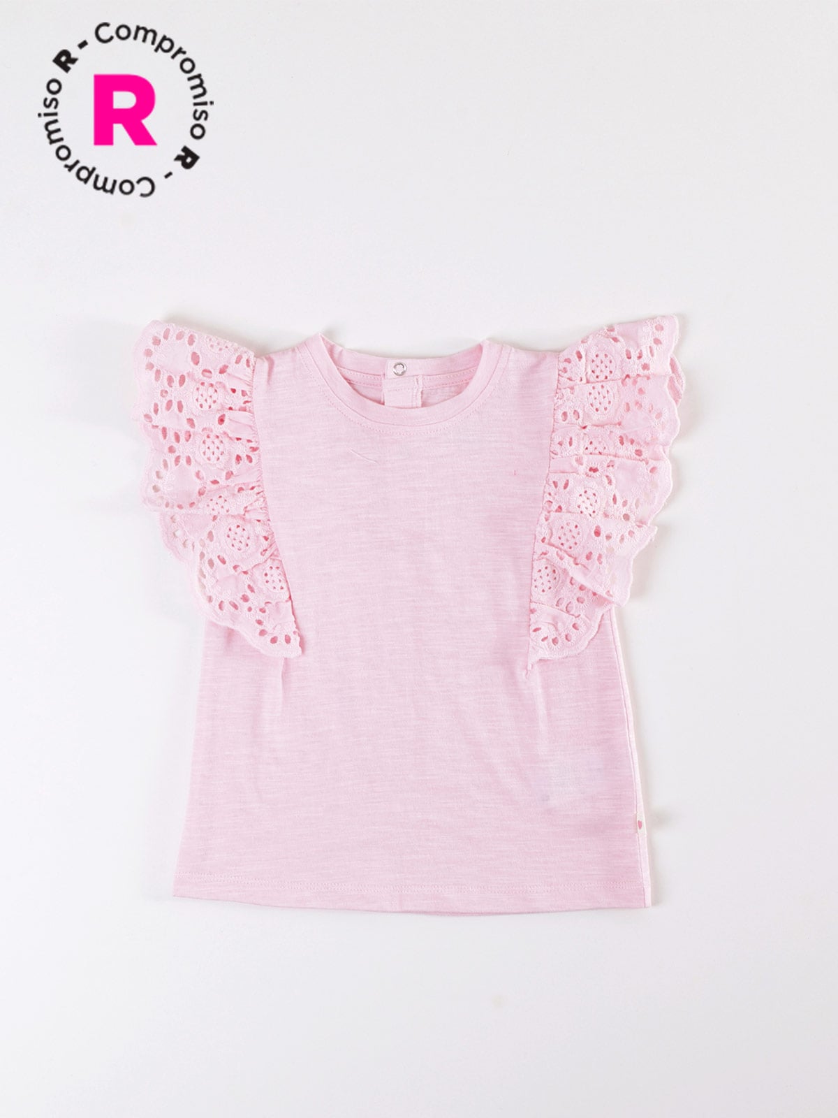 POLERA MANGA CORTA NIÑA BABY HARVEST BRODERIE - 1
