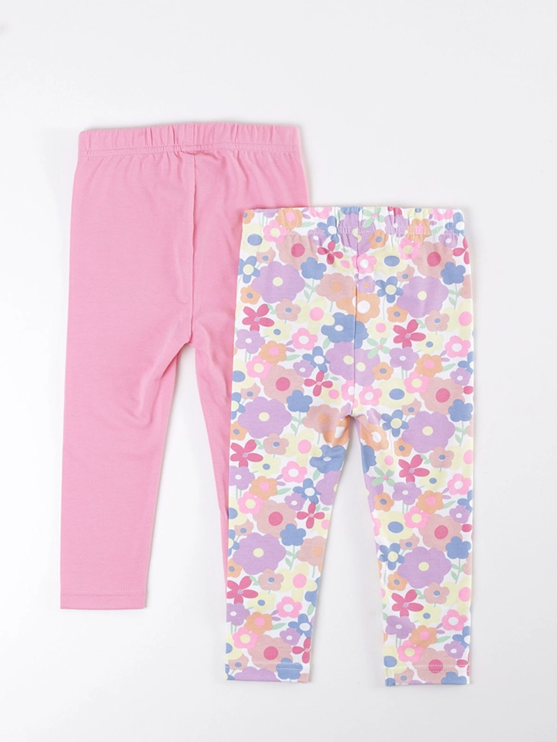 PACK CALZAS NIÑA BABY HARVEST LISA ESTAMPADO - 2