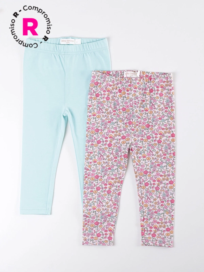 PACK CALZAS NIÑA BABY HARVEST LISA ESTAMPADO - 1