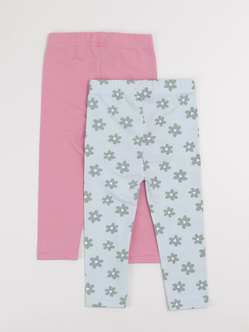 PACK CALZAS NIÑA BABY HARVEST LISA ESTAMPADO - 2