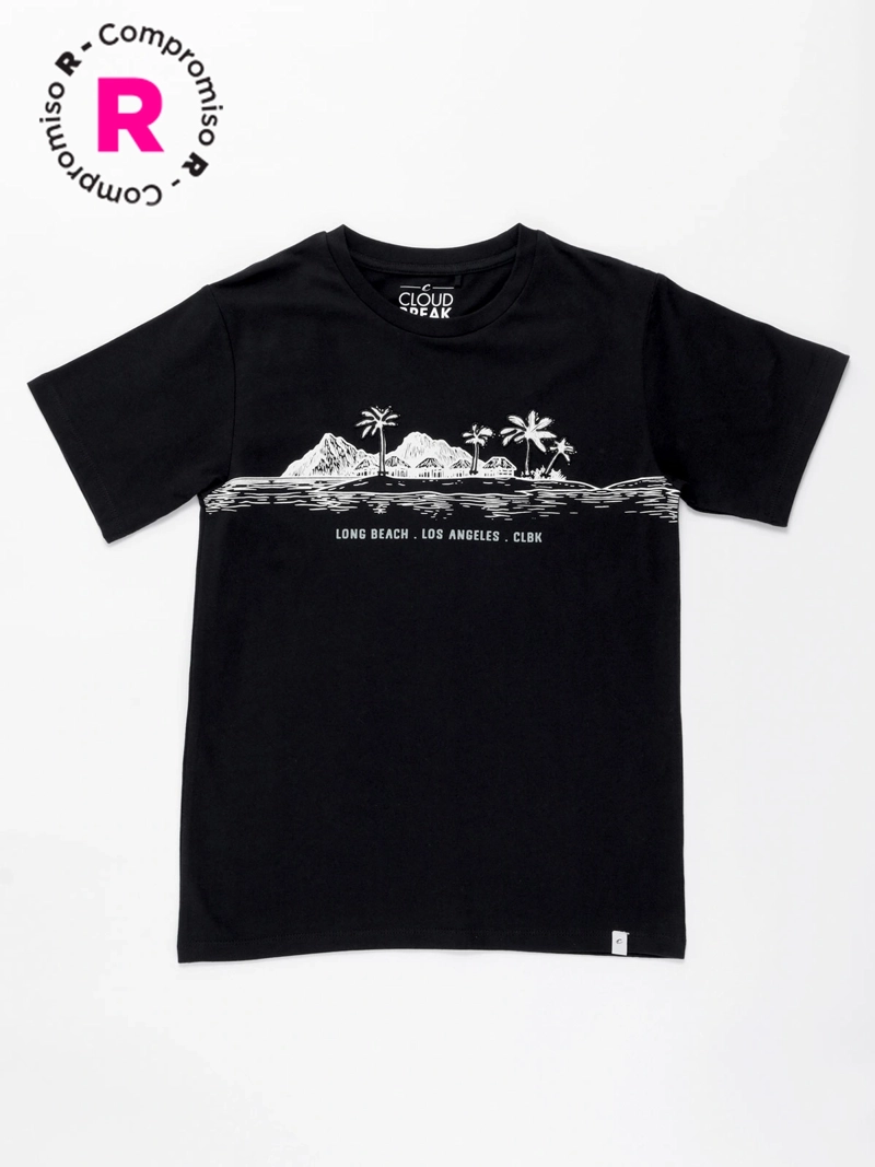 POLERA MANGA CORTA ALGODÓN NIÑO CLOUDBREAK