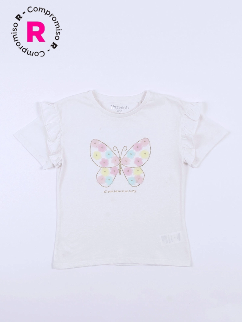 HARVEST POLERA MANGA CORTA ALGODÓN NIÑA HARVEST VUELOS