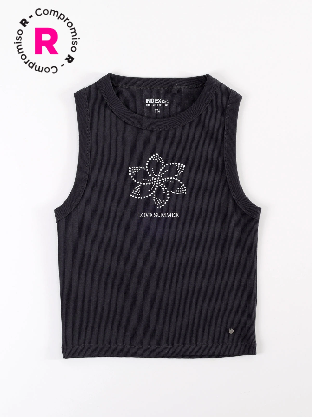 POLERA SIN MANGA NIÑA INDEX TACHAS