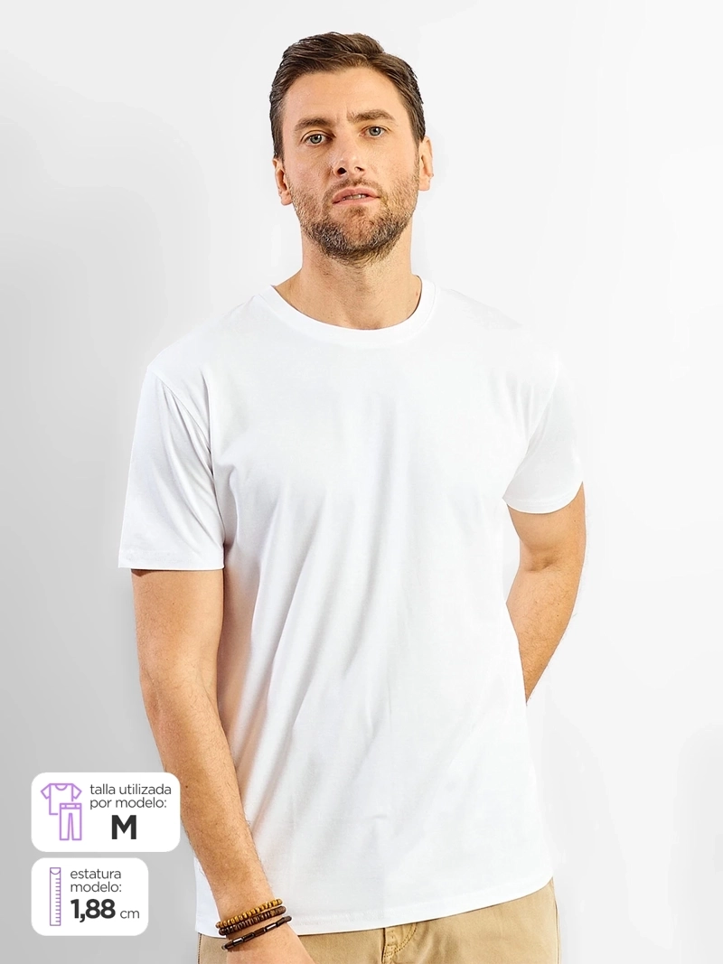 POLERA HOMBRE SPAVALDI CUELLO REDONDO MANGA CORTA - 1