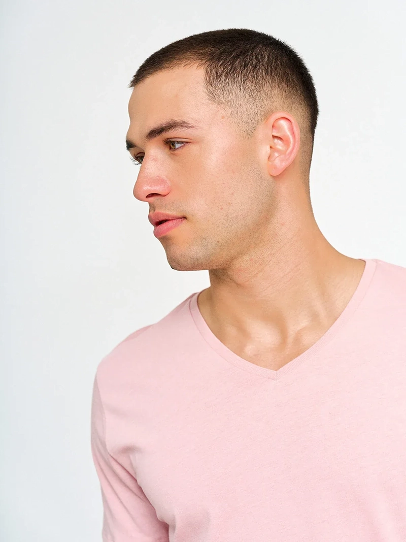 POLERA MANGA CORTA ALGODÓN HOMBRE INDEX CUELLO EN V - 3