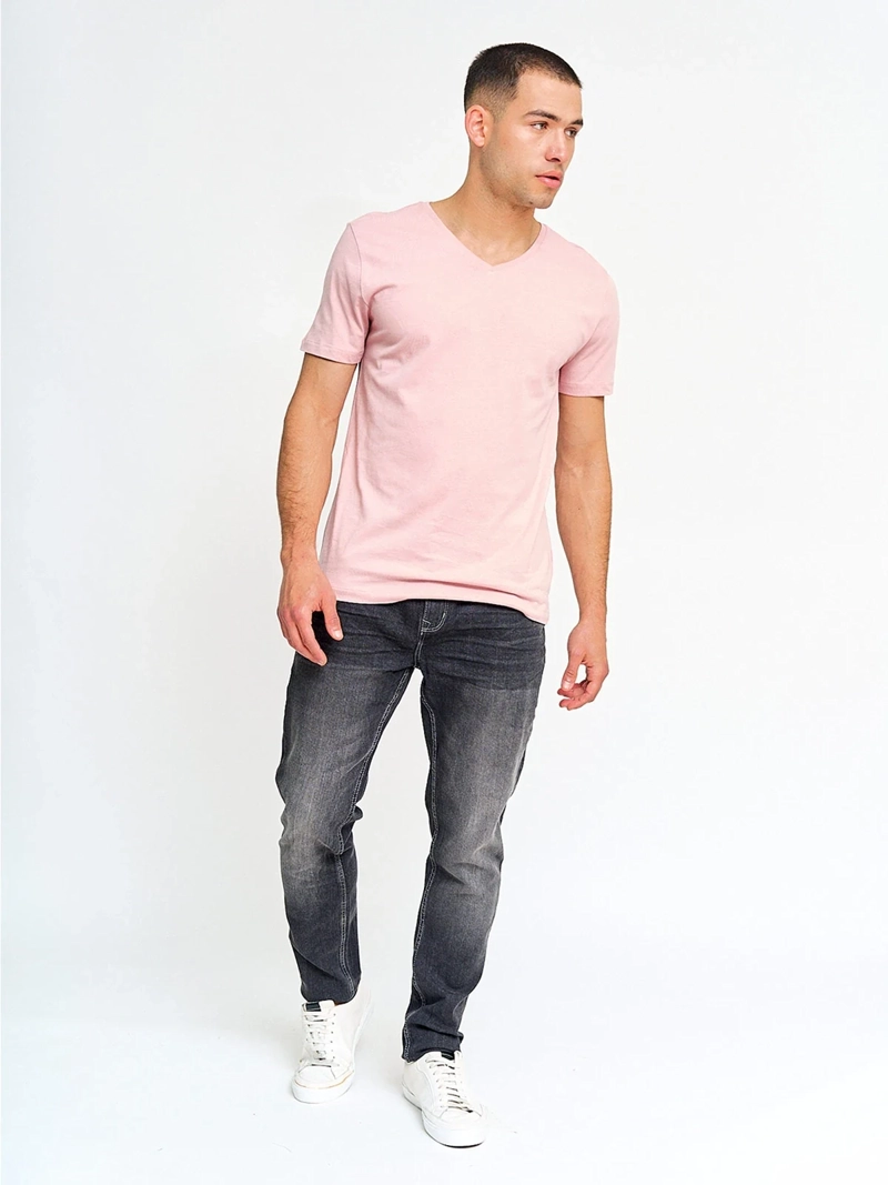 POLERA MANGA CORTA ALGODÓN HOMBRE INDEX CUELLO EN V - 4