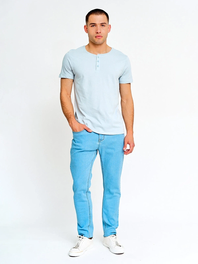 POLERA MANGA CORTA ALGODÓN HOMBRE INDEX BÁSICA BOTONES - 4