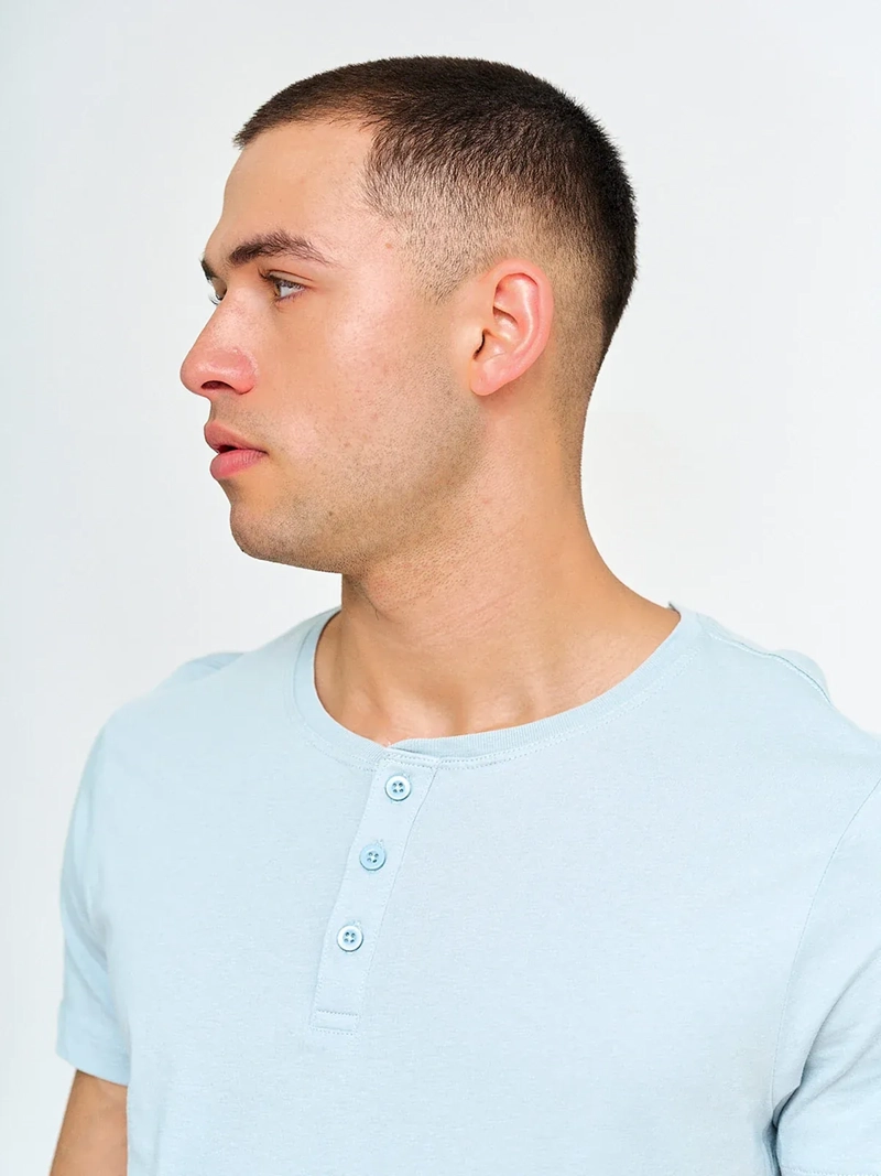POLERA MANGA CORTA ALGODÓN HOMBRE INDEX BÁSICA BOTONES - 3