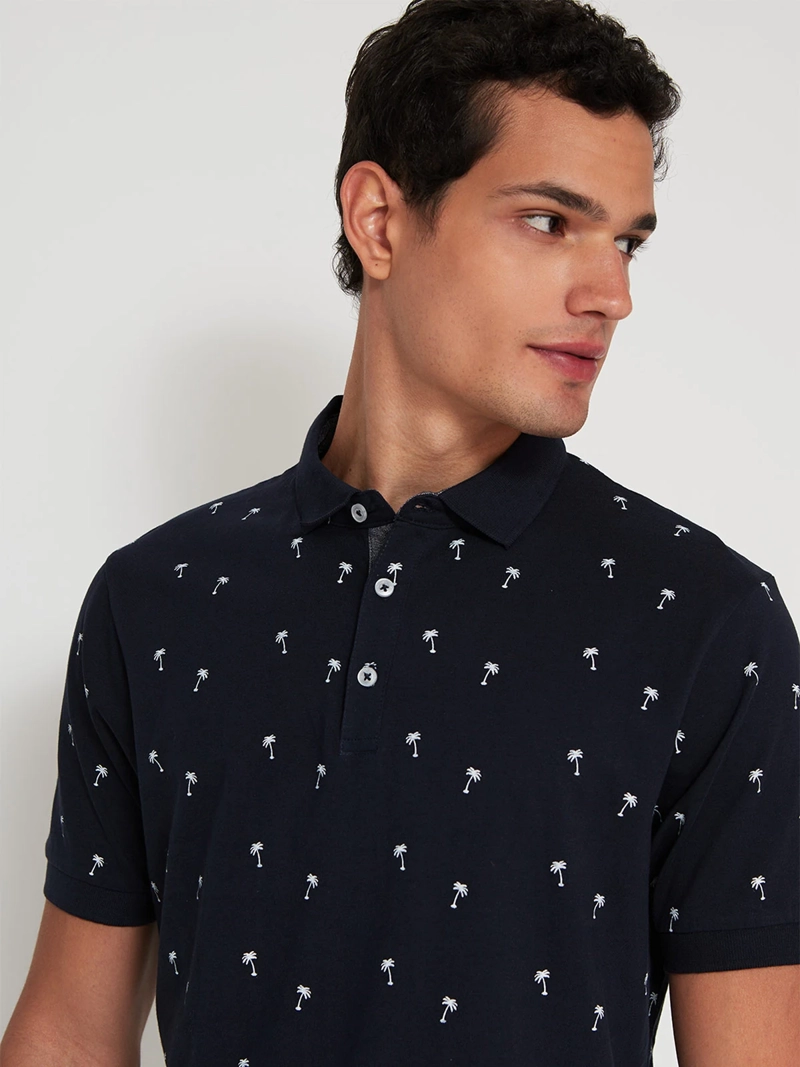POLERA HOMBRE KENNETH STEVENS ALGODÓN MANGA CORTA CUELLO POLO - 3