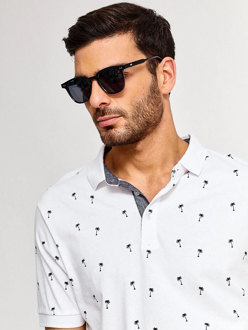 POLERA HOMBRE KENNETH STEVENS ALGODÓN MANGA CORTA CUELLO POLO - 3