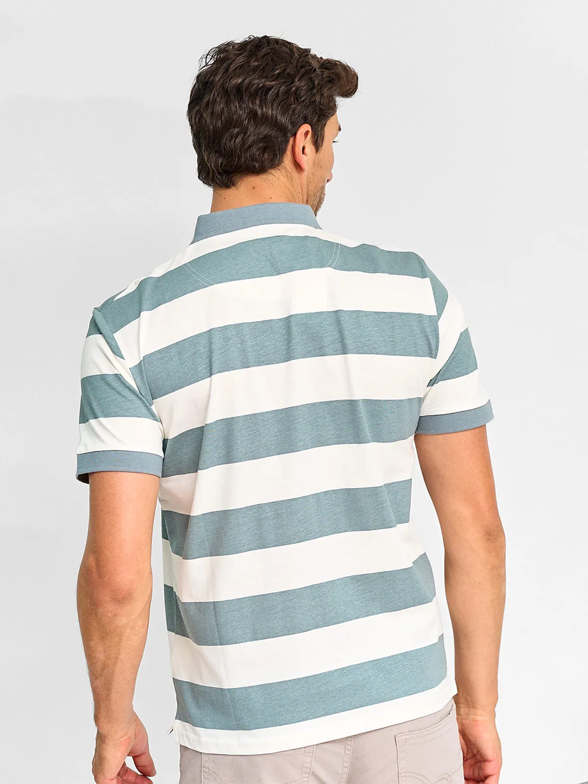POLERA HOMBRE KENNETH STEVENS ALGODÓN CUELLO POLO MANGA CORTA - 2