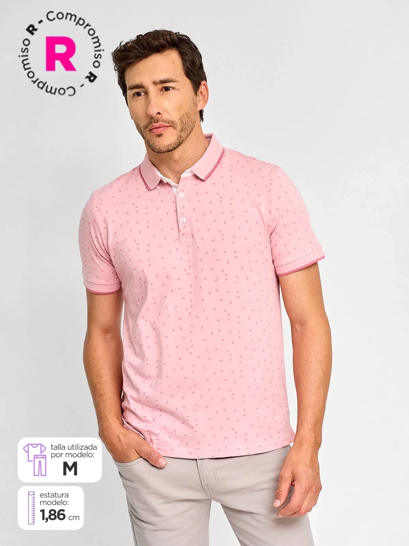 POLERA HOMBRE KENNETH STEVENS ALGODÓN CUELLO POLO MANGA CORTA - 1