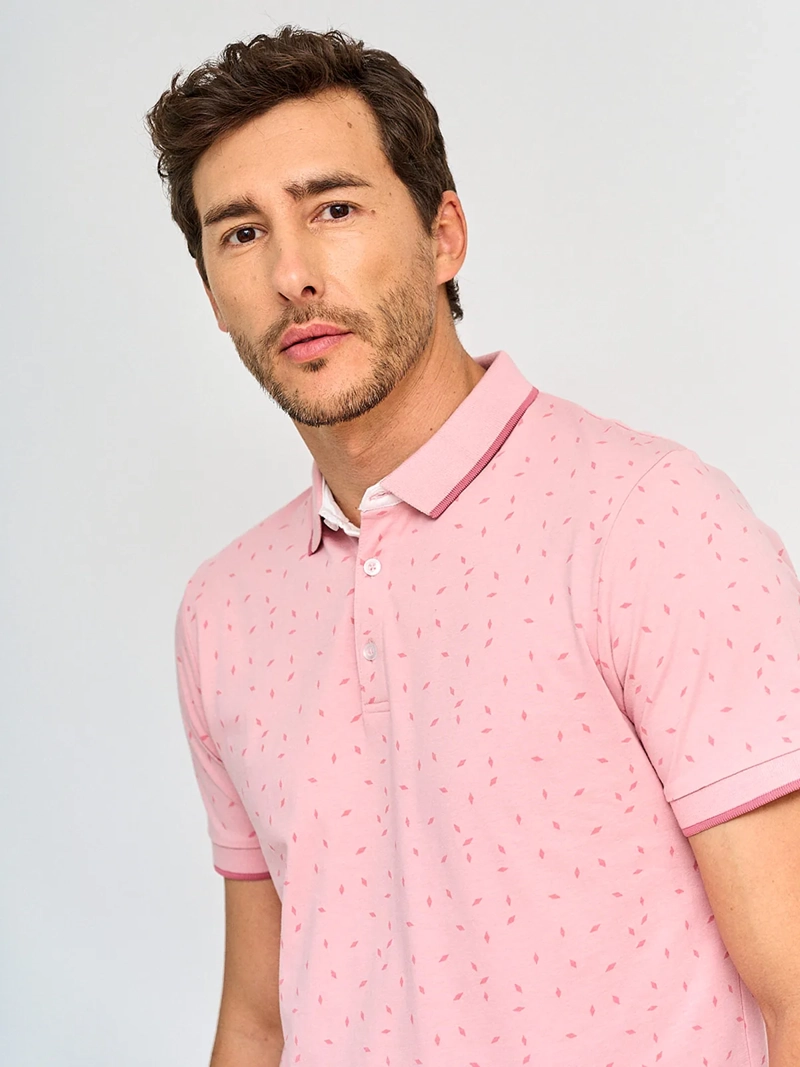 POLERA HOMBRE KENNETH STEVENS ALGODÓN CUELLO POLO MANGA CORTA - 3