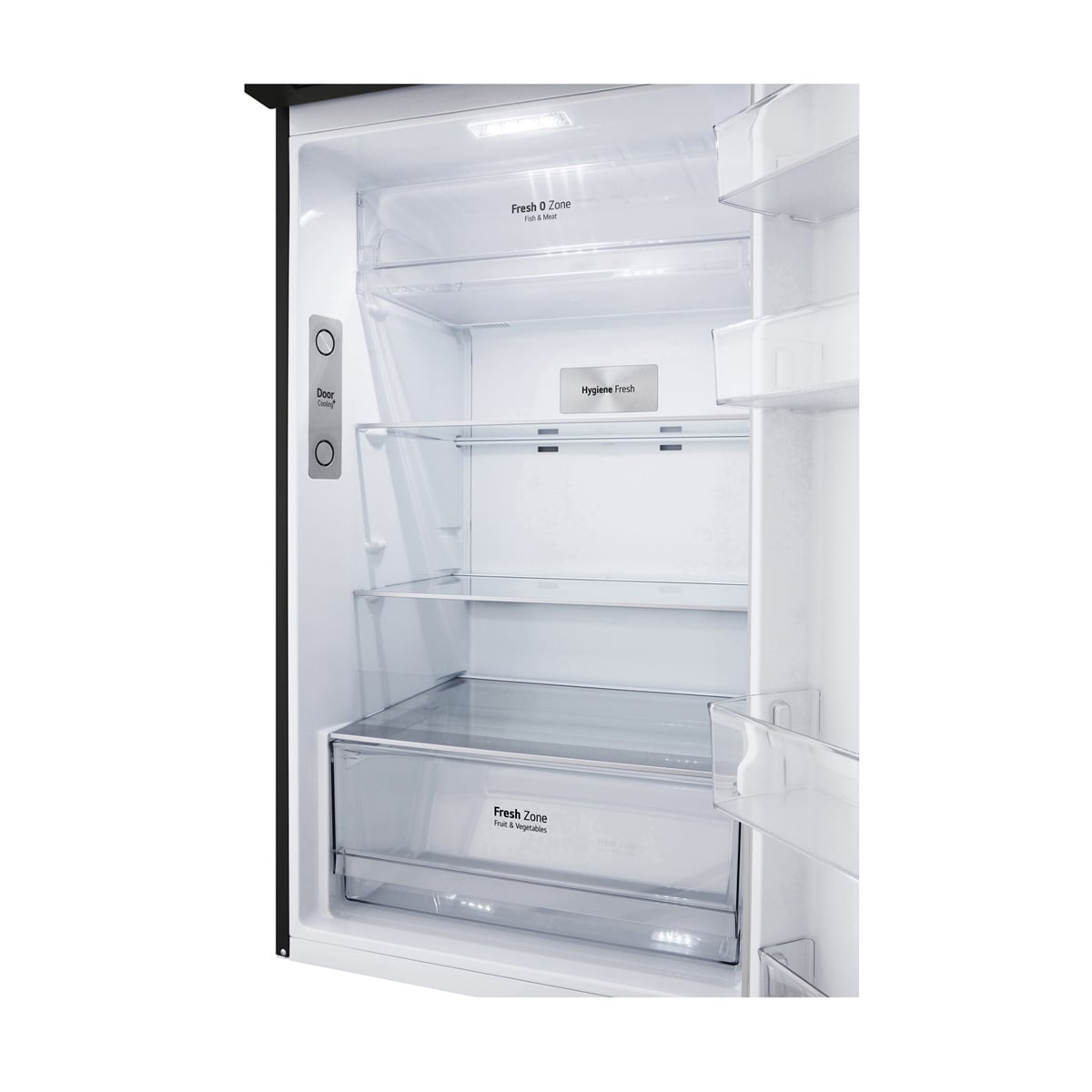 REFRIGERADOR TOP FREEZER LG VT38MPM 375L NO FROST NEGRO - 7