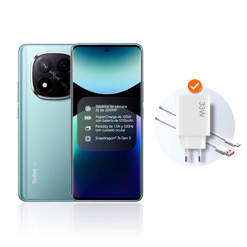 SMARTPHONE XIAOMI REDMI NOTE 14 PRO+ 5G 256GB 8GB RAM 200MP 6.6” - 2