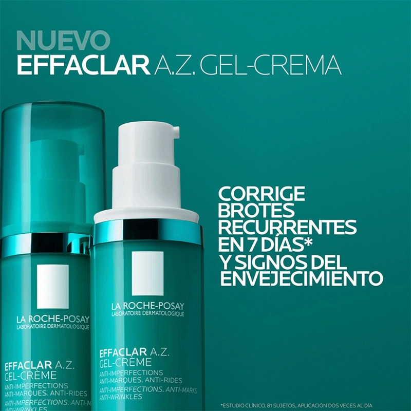 TRATAMIENTO ANTIEDAD LA ROCHE-POSAY 40ML EFFACLAR A.Z. GEL-CREMA - 4