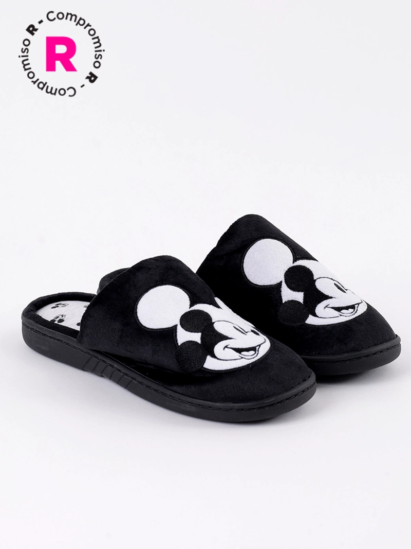 PANTUFLAS MICKEY & MINNIE FACE MICKEY