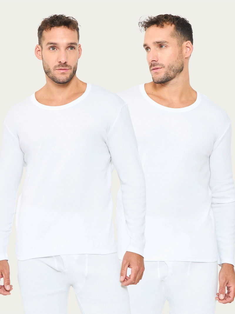 PACK X2 CAMISETA MANGA LARGA ALGODÓN HOMBRE PALMERS CUELLO REDONDO - 1