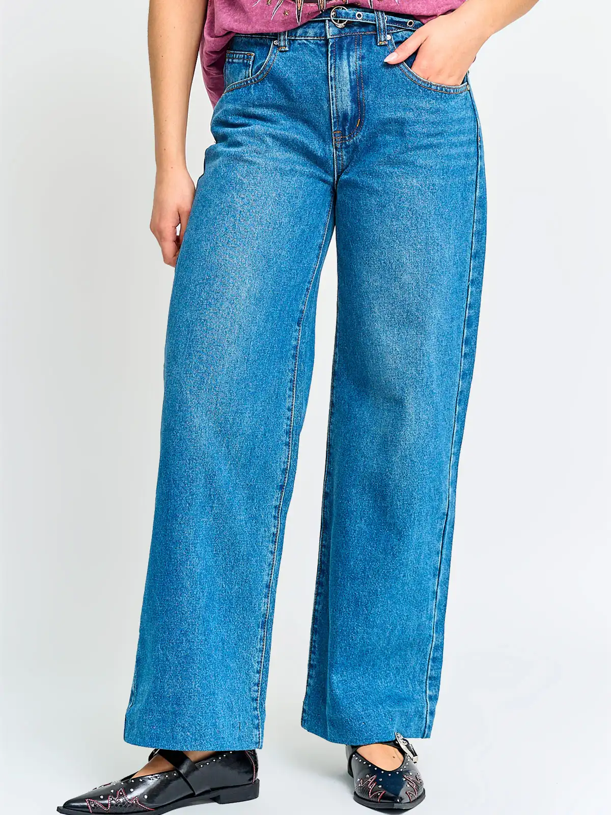 JEANS MUJER BARBADOS WIDE LEG ALGODÓN  - 2