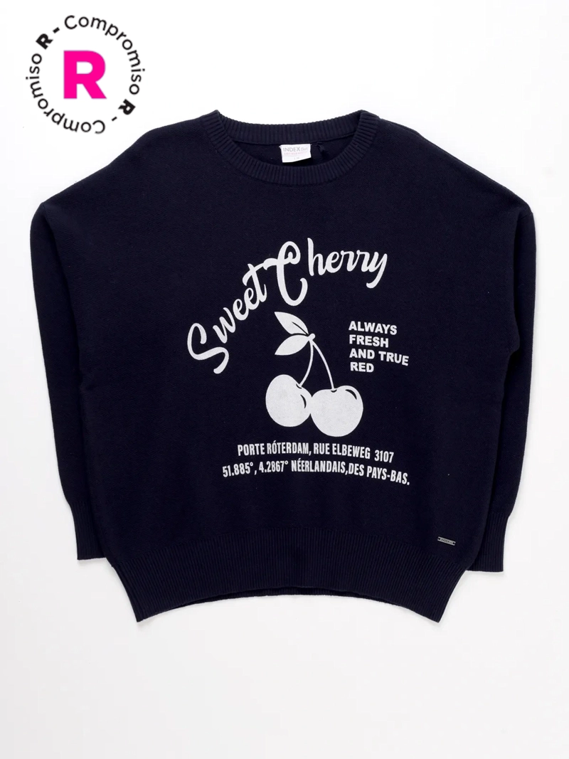 SWEATER NIÑA M6T CHERRY - 1