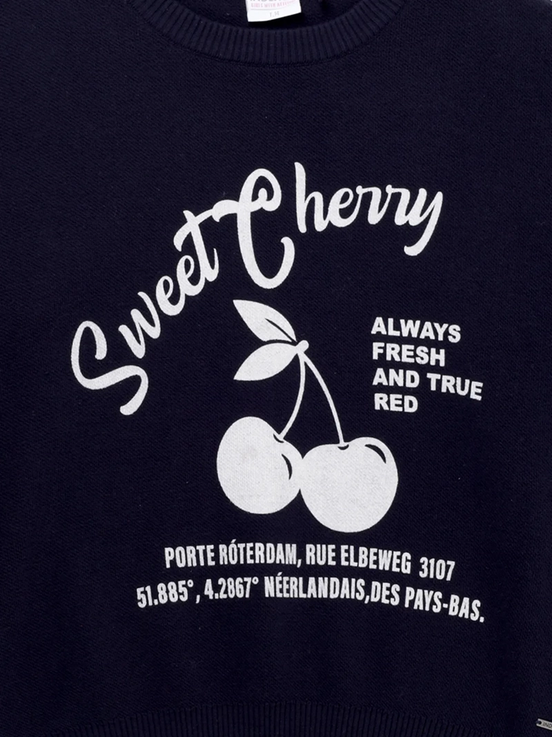 SWEATER NIÑA M6T CHERRY - 3