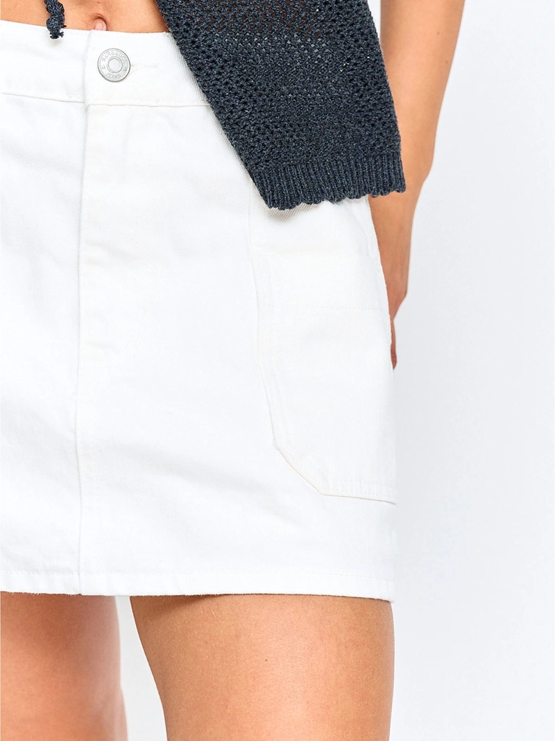 FALDA SHORT MUJER BARBADOS ALGODÓN DENIM - 4